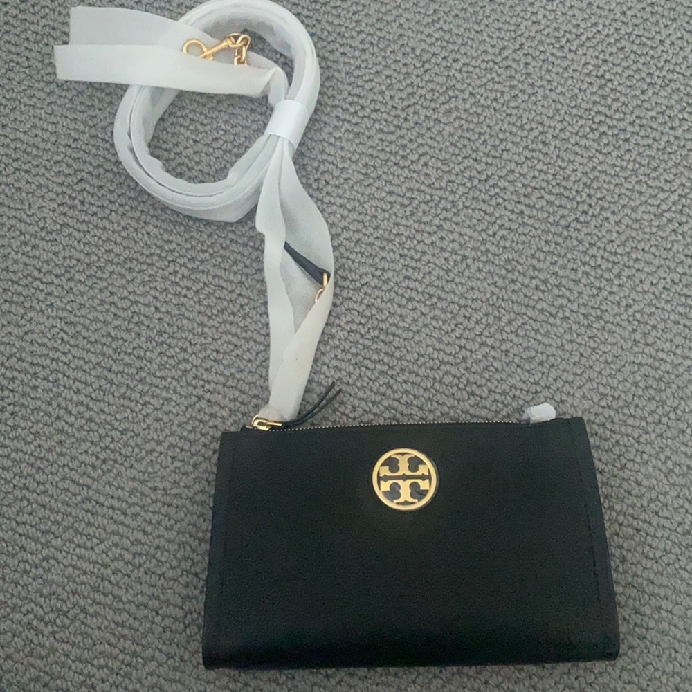 Tory Burch Black Carson Top-Zip Cross-Body